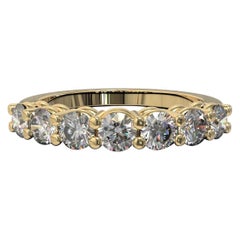 0.77 Carat Round Brilliant Cut Diamond Bridal Ring in 18 Carat Yellow Gold