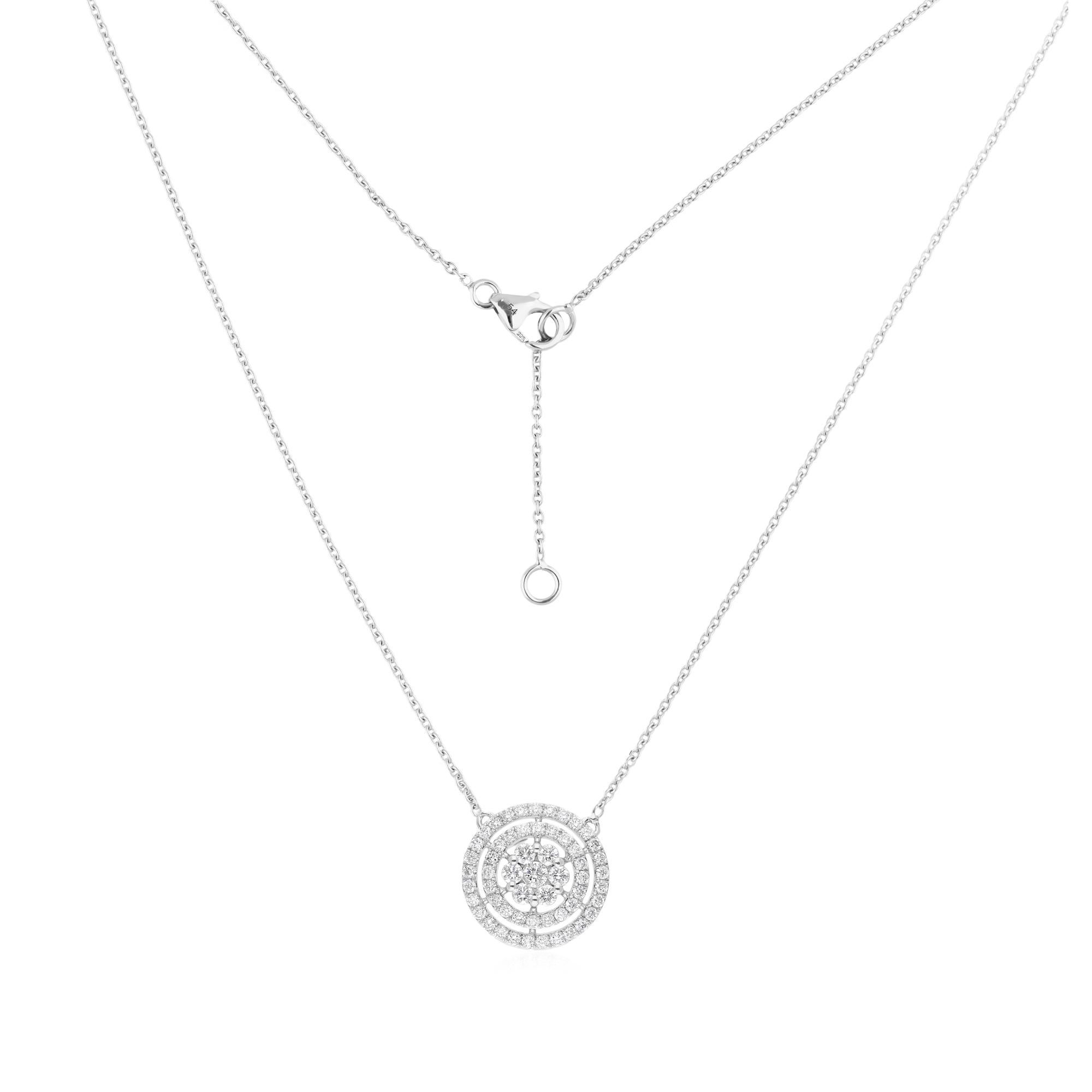 Realizzata in oro a 14 carati, questa collana è impreziosita da 0,77 carati di diamanti scintillanti.

Segui la vetrina di Spectrum Jewels per vedere le ultime collezioni e i pezzi esclusivi. Spectrum Jewels è orgoglioso di essere considerato un Top