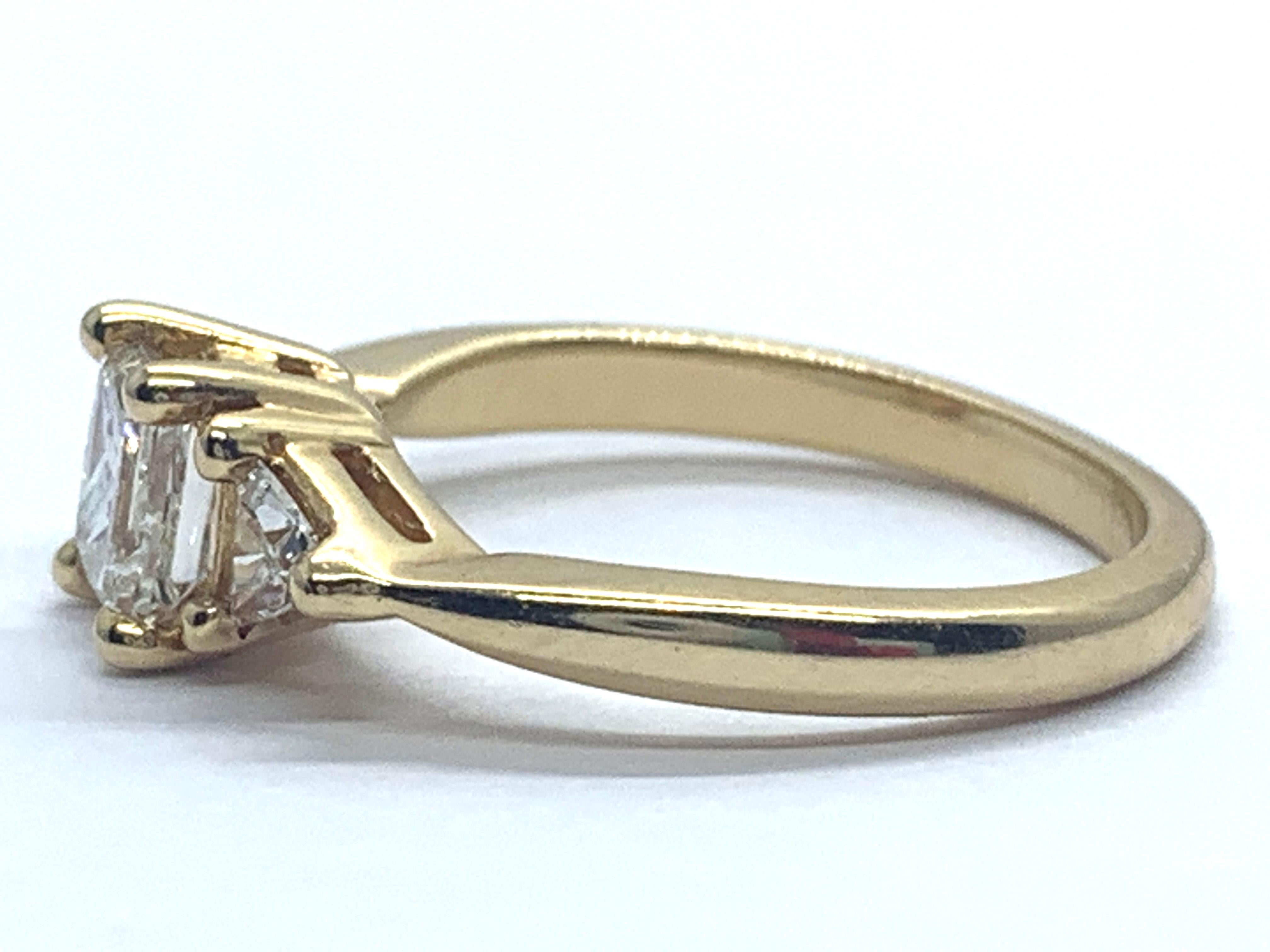 Modern 0.77 Princess Ring For Sale