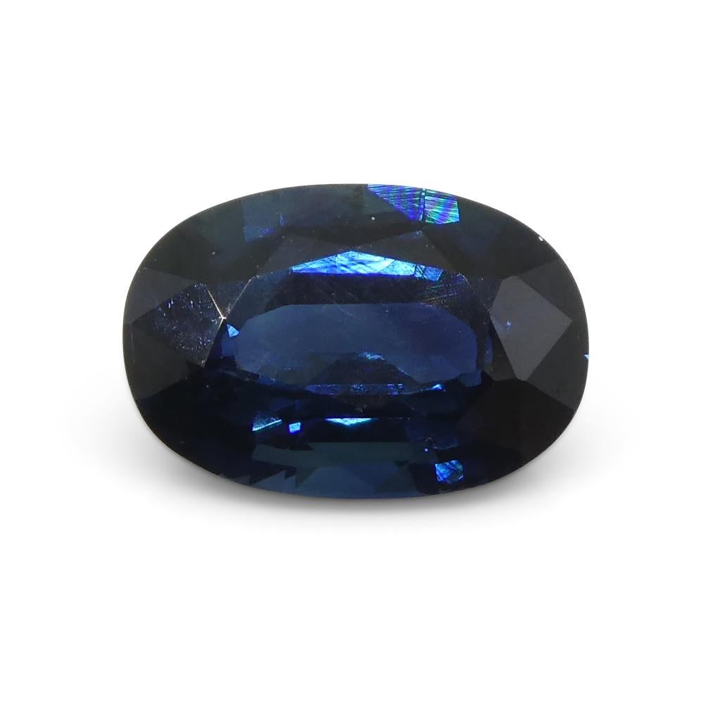 0.77ct Oval Blue Sapphire from Thailand 5