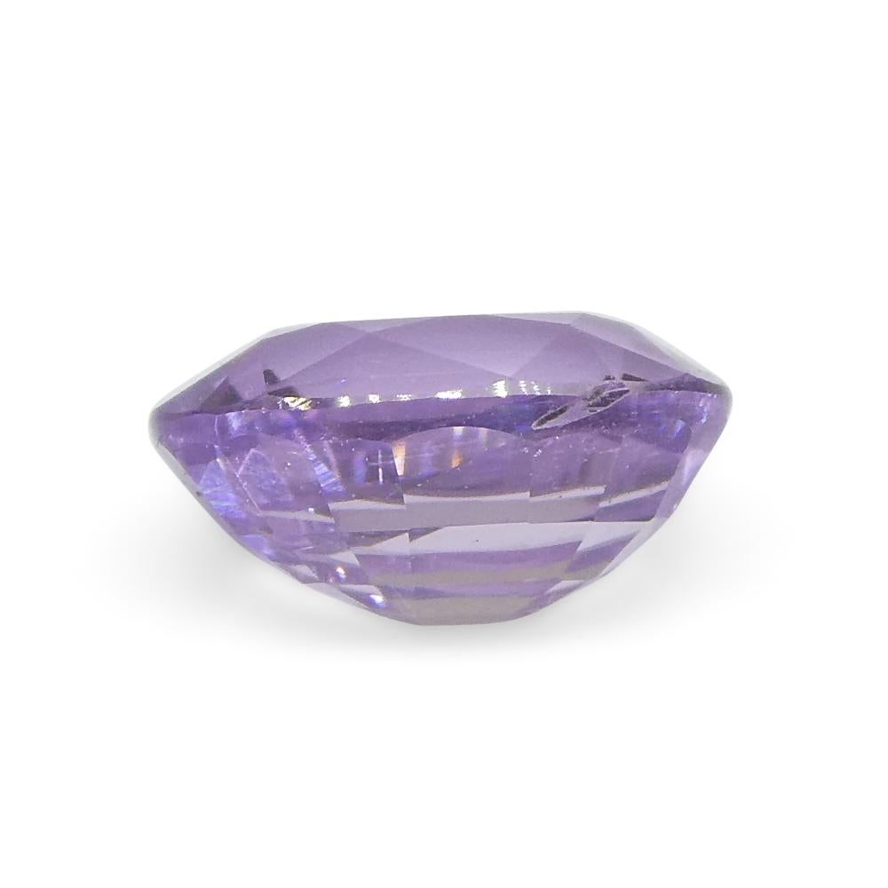 0.77ct Oval Purple Sapphire from Madagascar Unheated For Sale 1