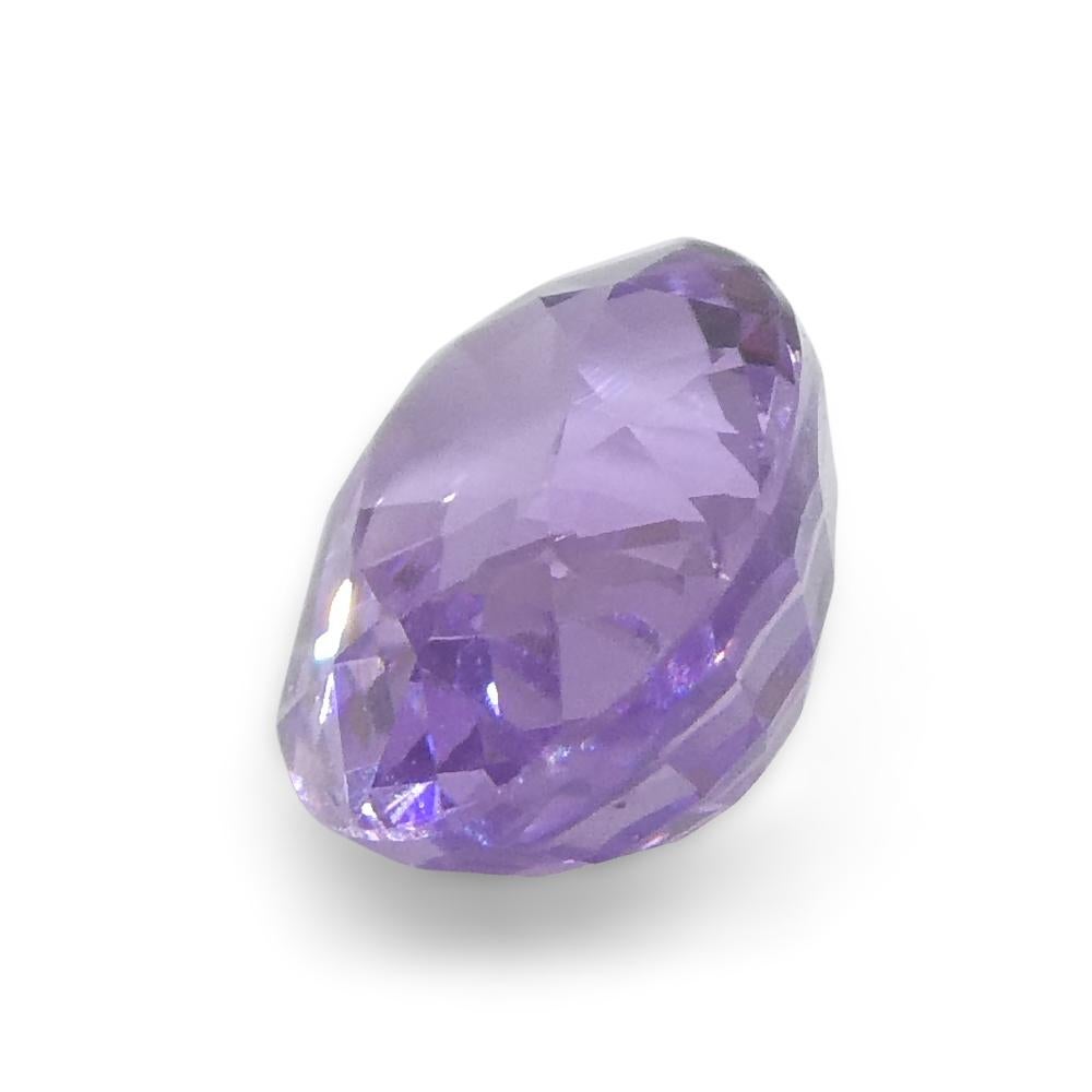 0.77ct Oval Purple Sapphire from Madagascar Unheated For Sale 2