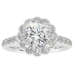 0.78 Carat Diamond Vow Collection Ring in 14K White Gold