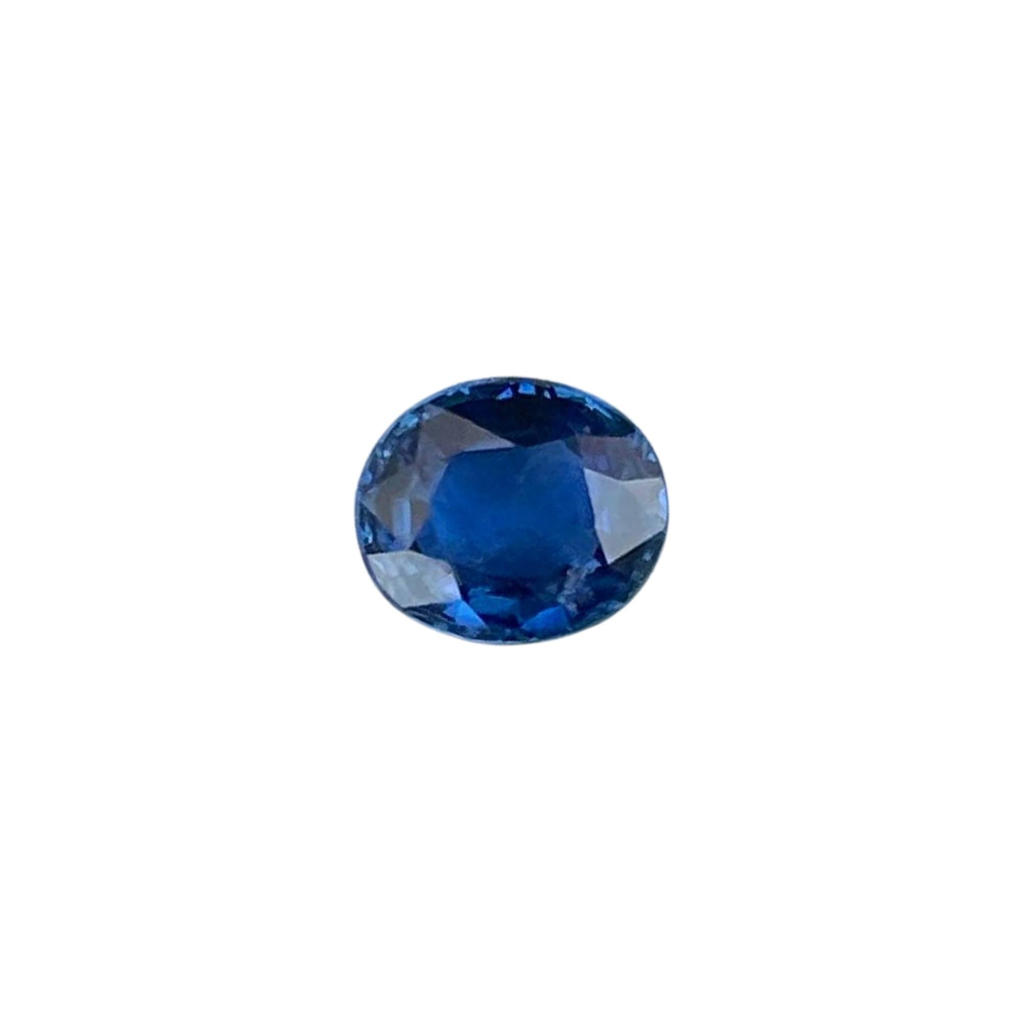 0,78 Karat purpurblauer Saphir Stein Ovalschliff Sri Lanka Edelstein im Angebot 4