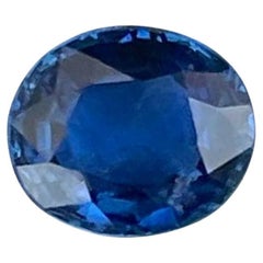 0,78 Karat purpurblauer Saphir Stein Ovalschliff Sri Lanka Edelstein