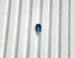 0.78 Carats Tanzania Blue Spinel Oval Faceted Natural Cut Stone for Jewelry