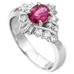 ruby ct price 0.78 ct Natural Ruby and 0.47 ct Natural White Diamonds Ring, No Reserve Price