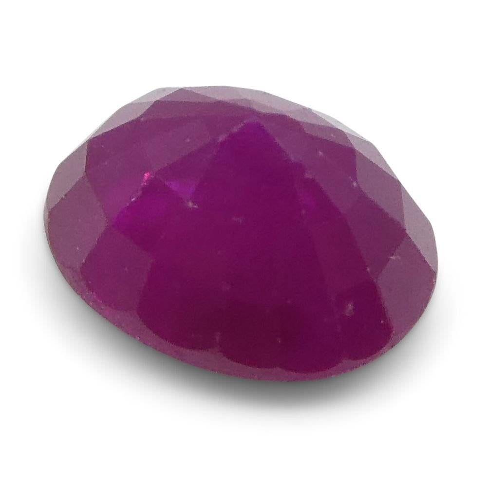 Femenino o masculino 0.78 ct Rubí Ovalado Birmania en venta