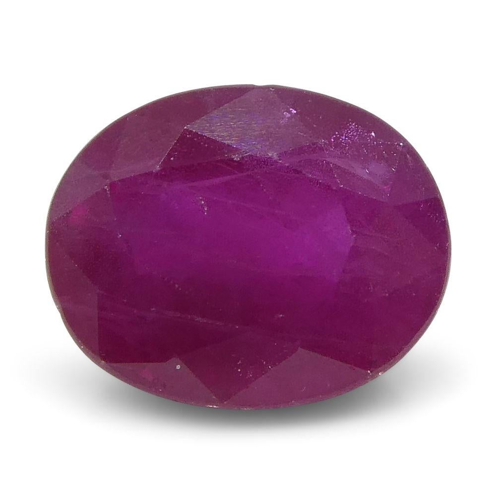 0.78 ct Oval Ruby Burma For Sale 1