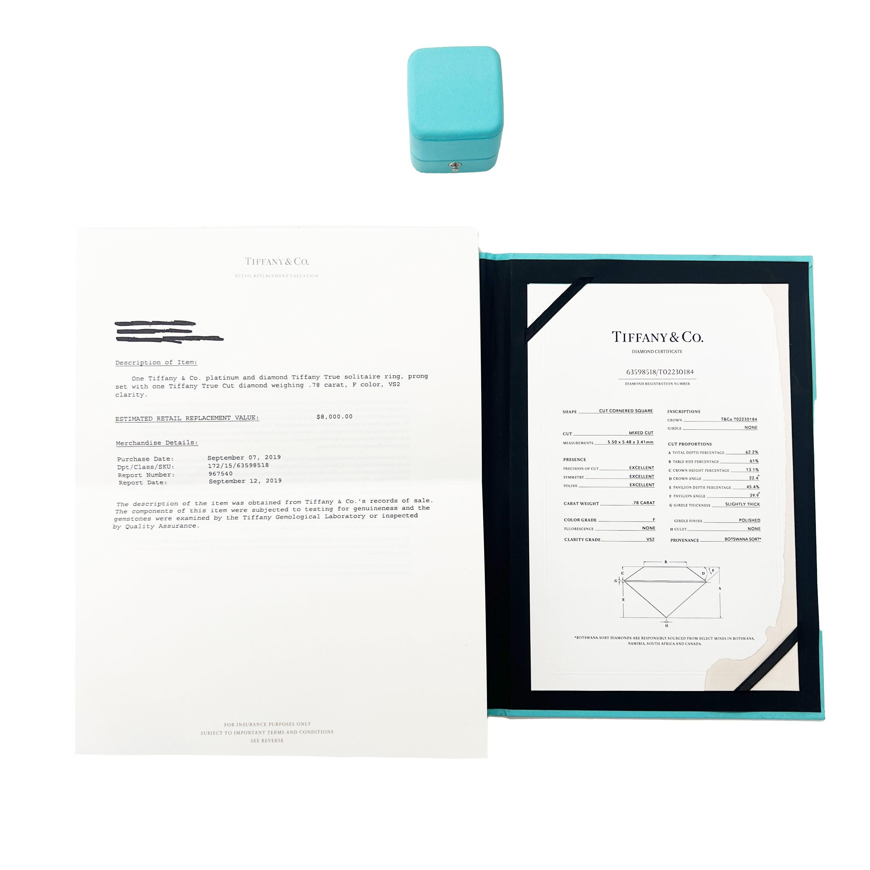 De las mujeres 0,78 ct. Anillo de compromiso True Solitaire en venta