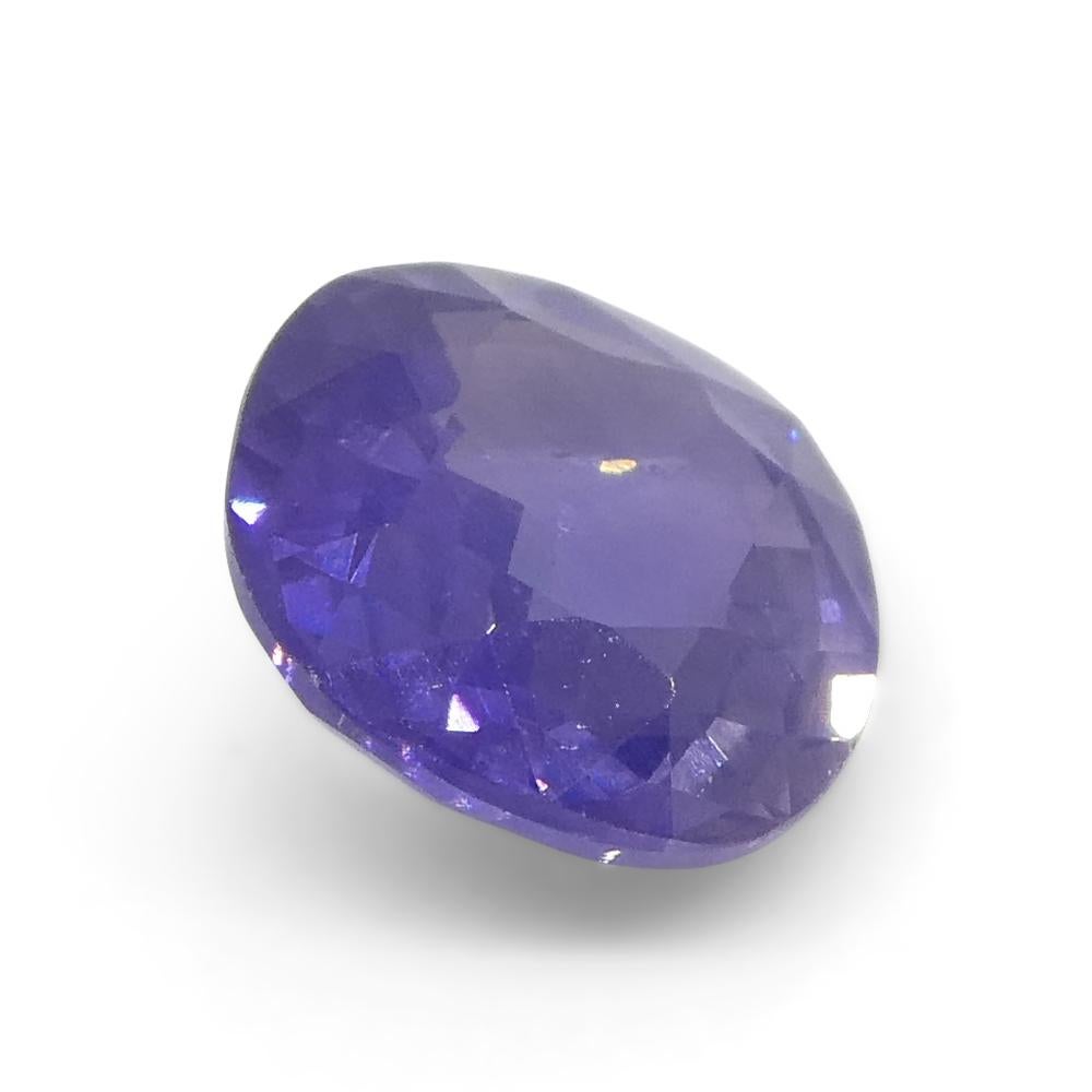 0.78ct Cushion Blue Sapphire from East Africa, Unheated For Sale 5