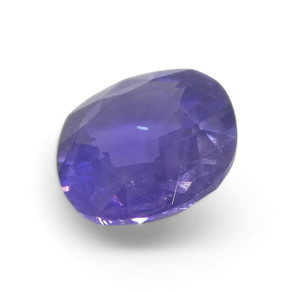 0.78ct Cushion Blue Sapphire from East Africa, Unheated For Sale 3