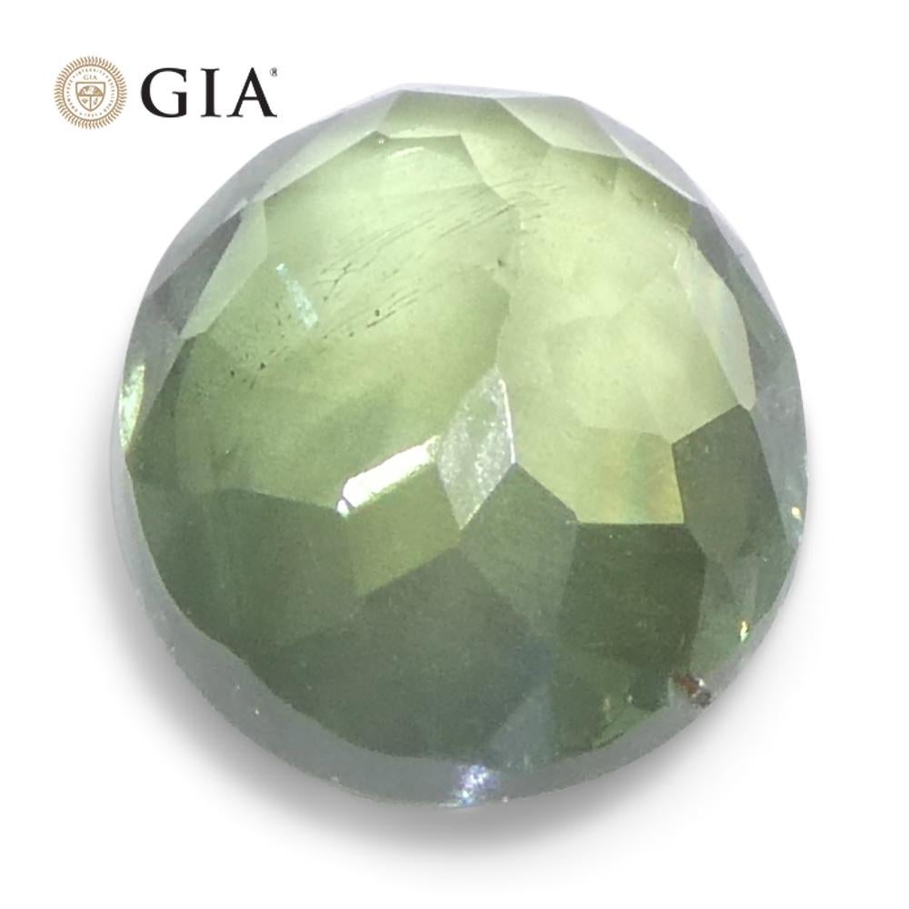 0,78 ct Alejandrita oval de color verde amarillento a púrpura grisáceo certificada por la GIA India Un en venta 8