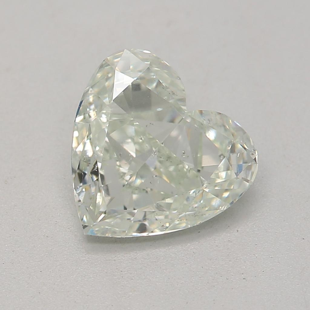 *100% NATURAL FANCY COLOUR DIAMOND*

✪ Diamond Details ✪

➛ Shape: Heart
➛ Colour Grade: Fancy Light Green
➛ Carat: 0.79
➛ Clarity: Si2
➛ GIA  Certified 

^FEATURES OF THE DIAMOND^

Our heart-shaped diamond is a unique and romantic variation of the