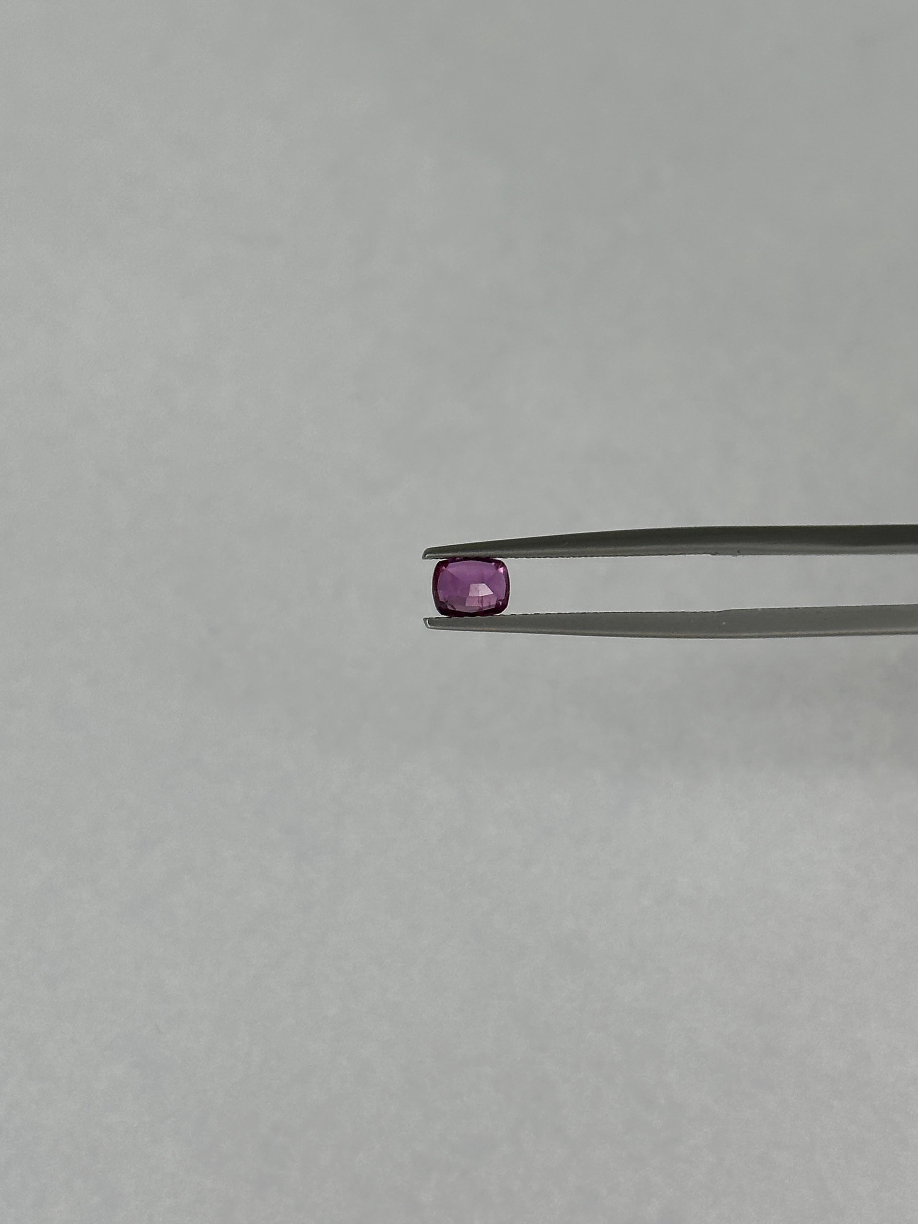 0.79 Carat Natural Fancy Pink Sapphire For Sale 1