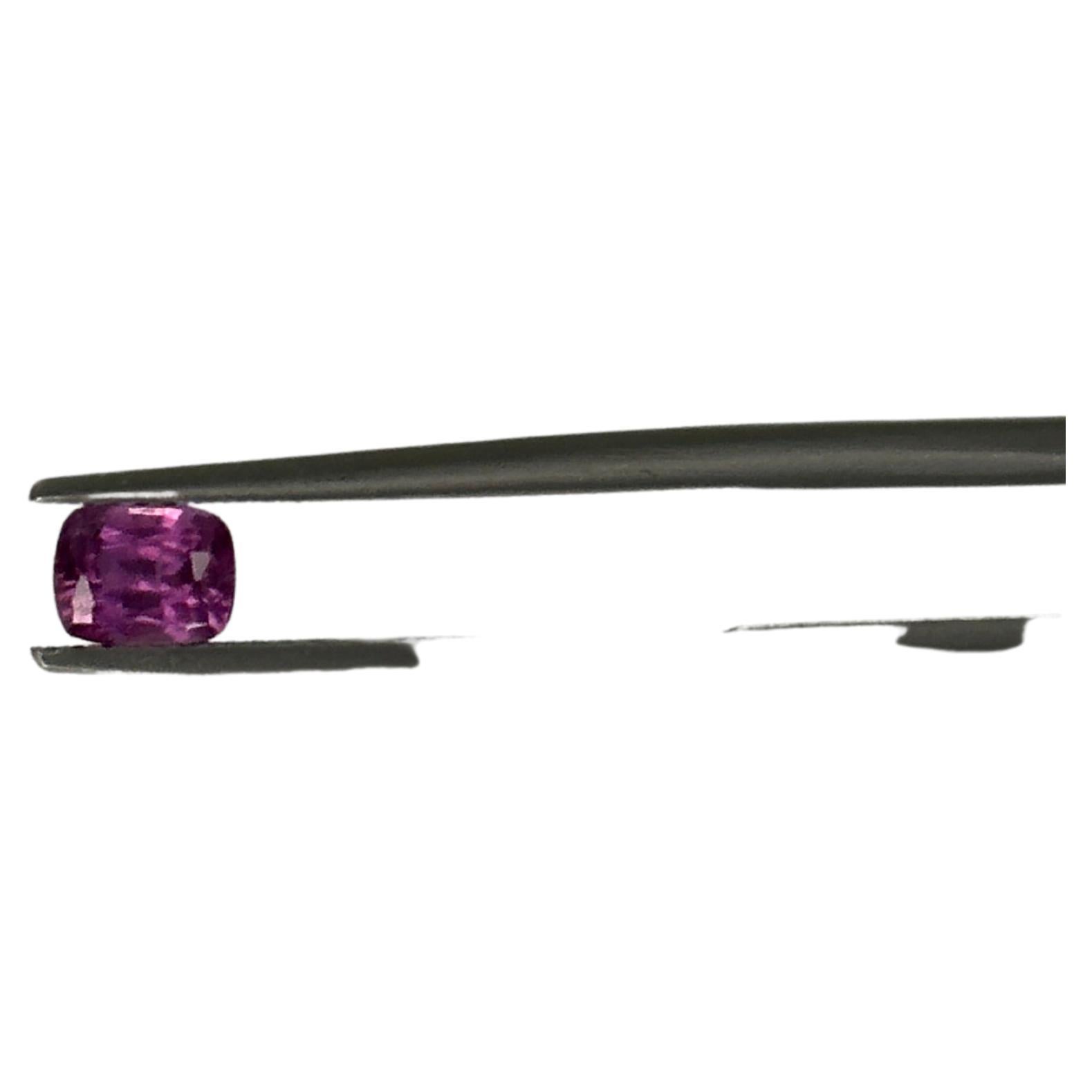0.79 Carat Natural Fancy Pink Sapphire For Sale
