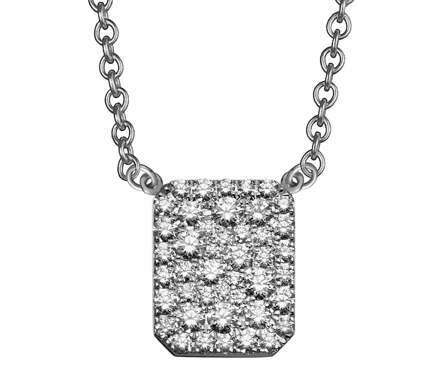 18k gold scapular necklace