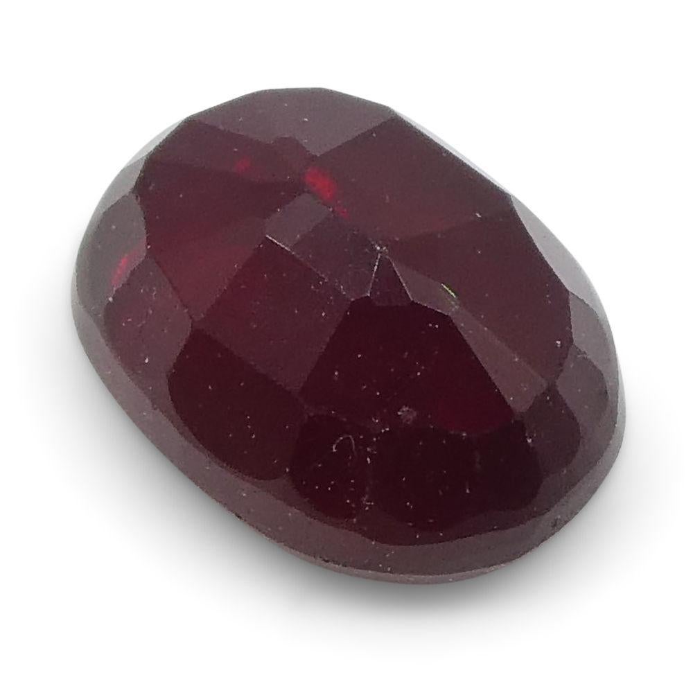 Women's or Men's 0.79 ct Oval Ruby Mozambique For Sale