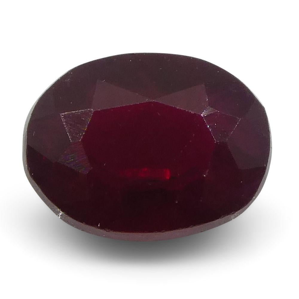 0.79 ct Oval Ruby Mozambique For Sale 1