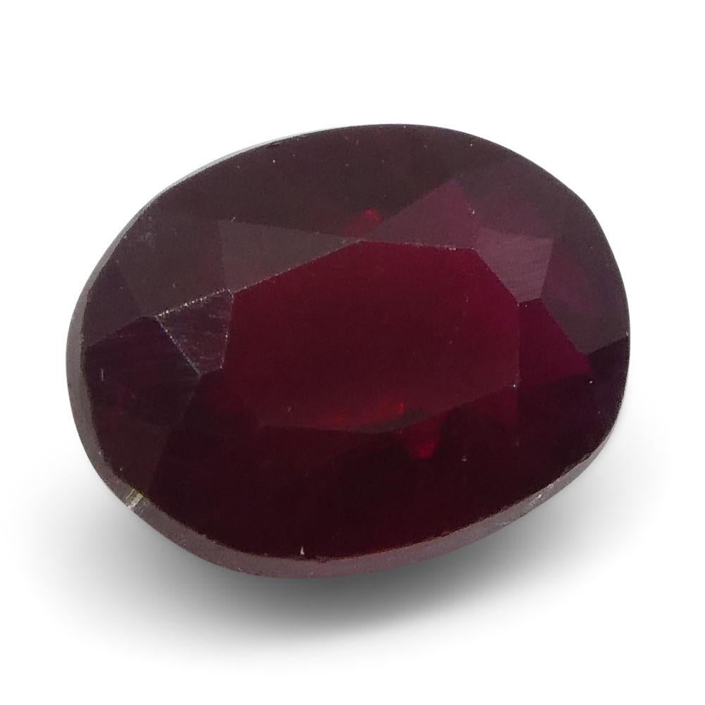 0.79 ct Oval Ruby Mozambique For Sale 2