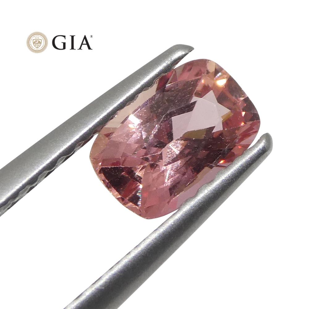 0.79ct Cushion Pink Sapphire GIA Certified Madagascar In New Condition For Sale In Toronto, Ontario