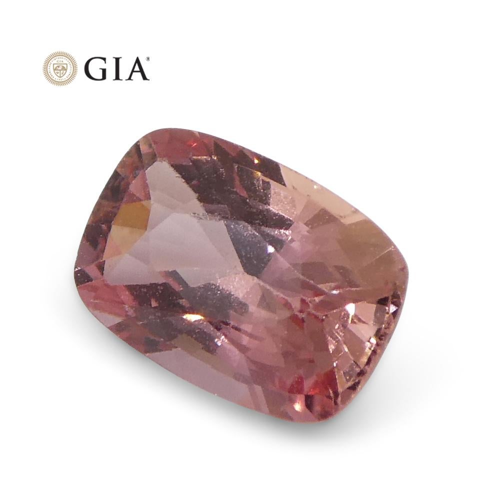 0.79ct Cushion Pink Sapphire GIA Certified Madagascar For Sale 1