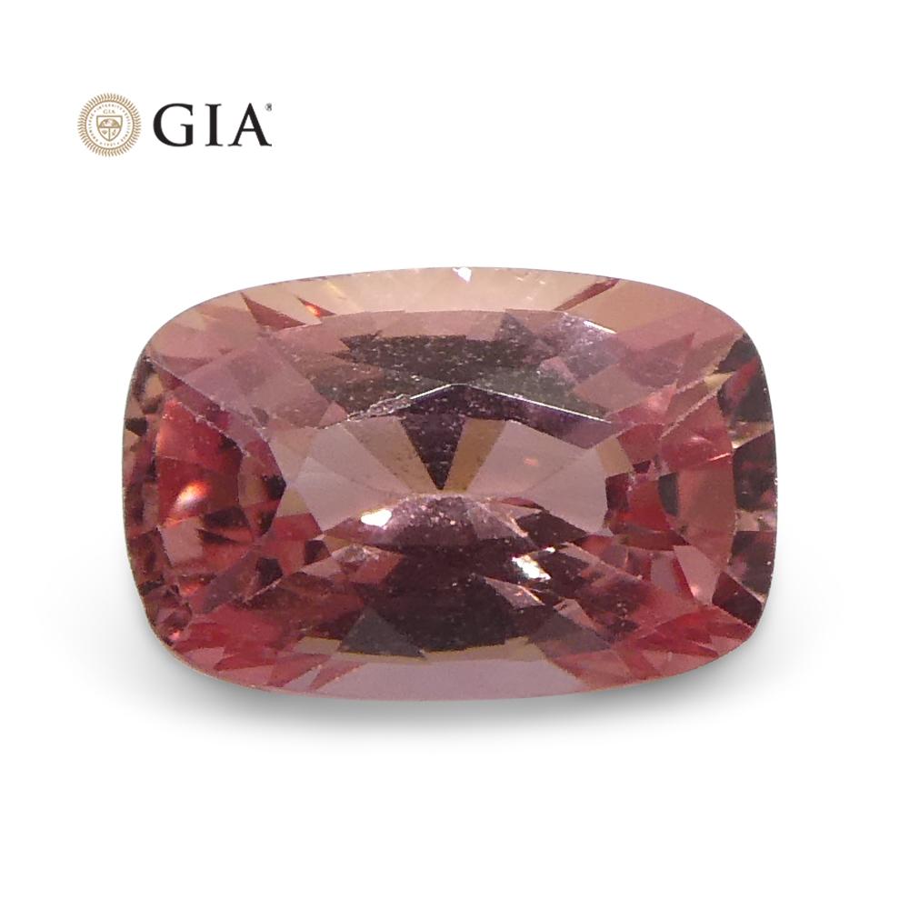 0.79ct Cushion Pink Sapphire GIA Certified Madagascar For Sale 2