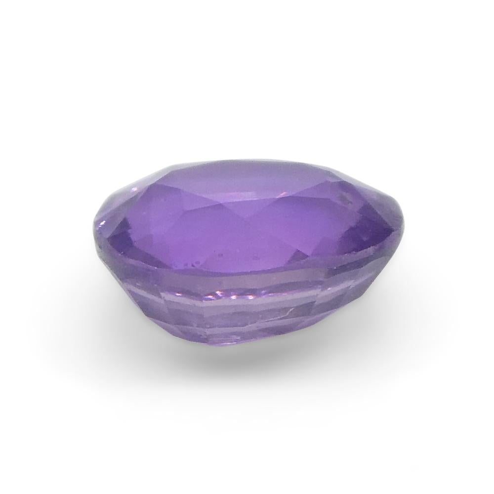 0.79ct Saphir violet coussin de Madagascar non chauffé en vente 5
