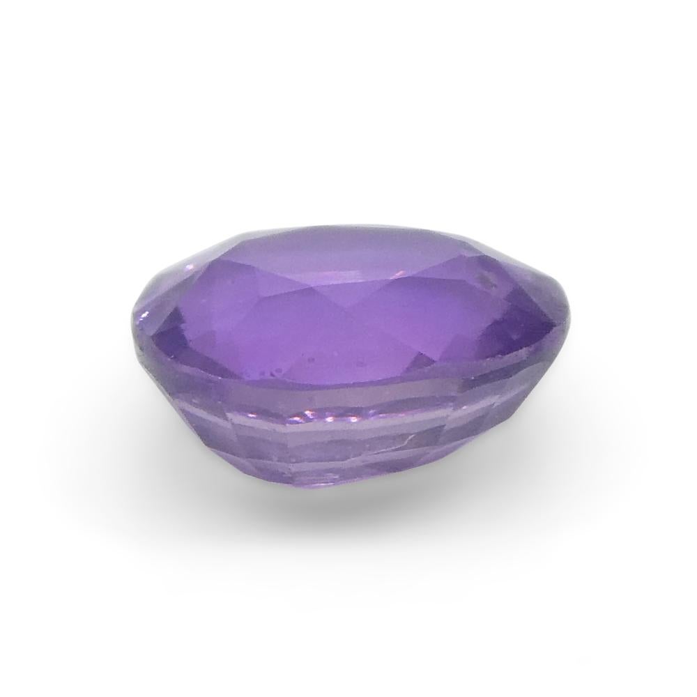 0.79ct Cushion Purple Sapphire from Madagascar Unheated For Sale 5
