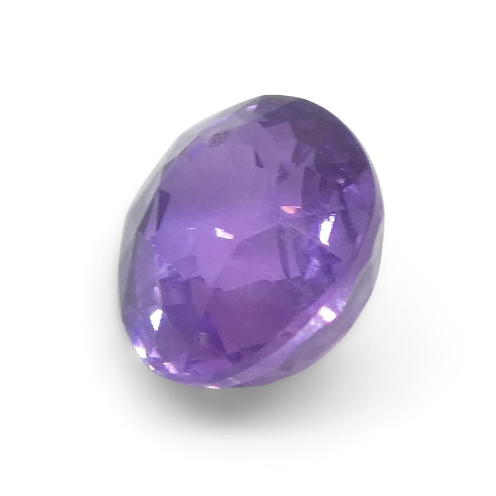0.79ct Cushion Purple Sapphire from Madagascar Unheated For Sale 6