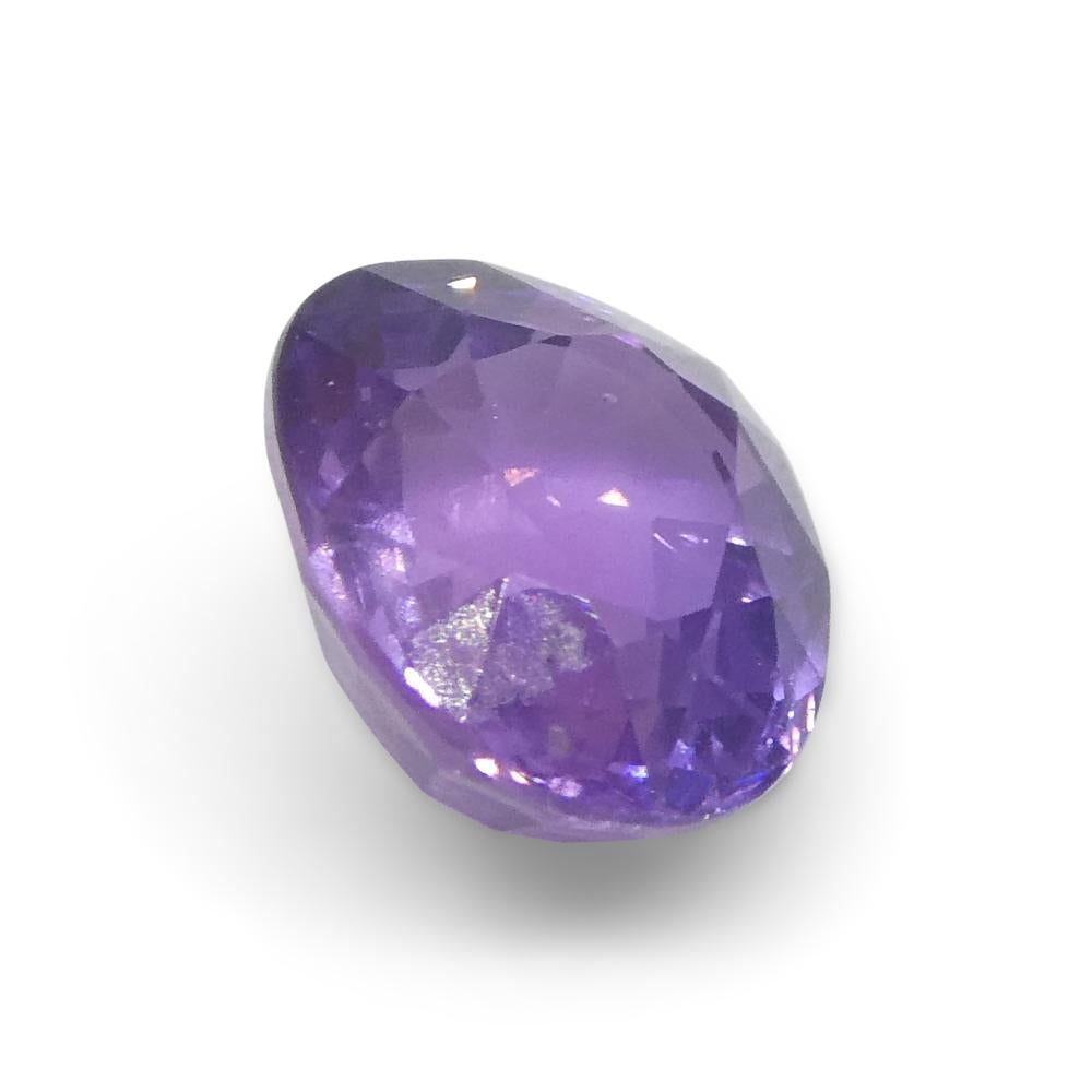0.79ct Cushion Purple Sapphire from Madagascar Unheated For Sale 4