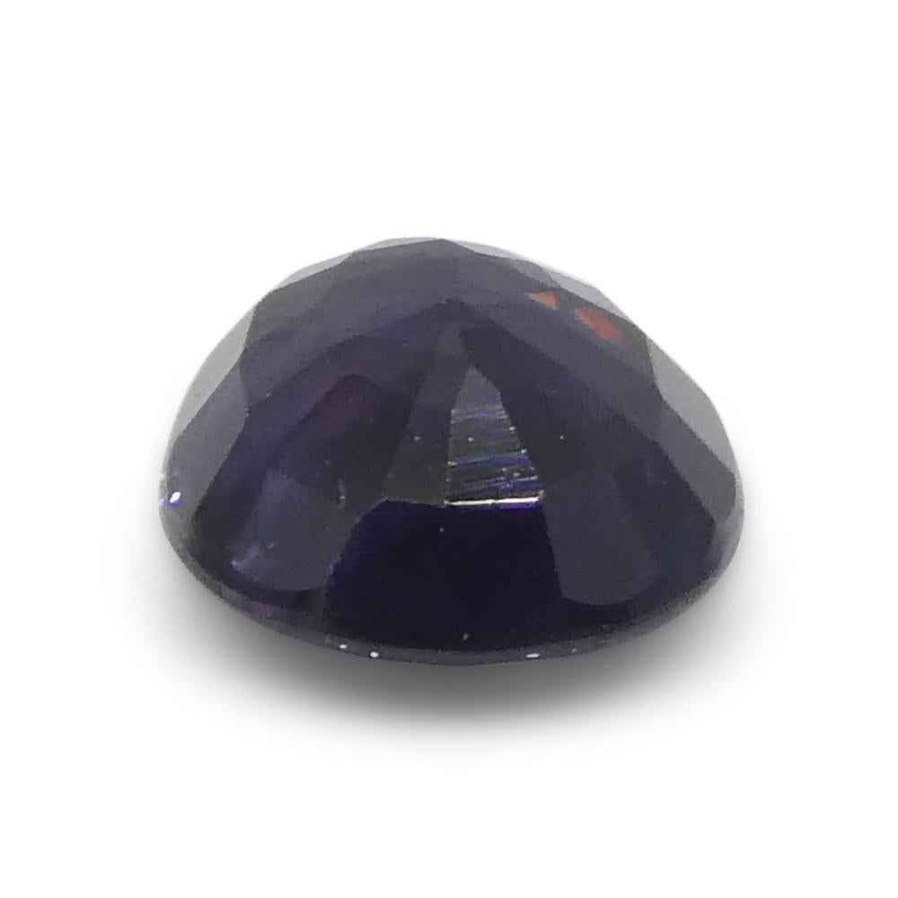 Saphir bleu ovale de 0,79 carat, non chauffé, de Madagascar en vente 6
