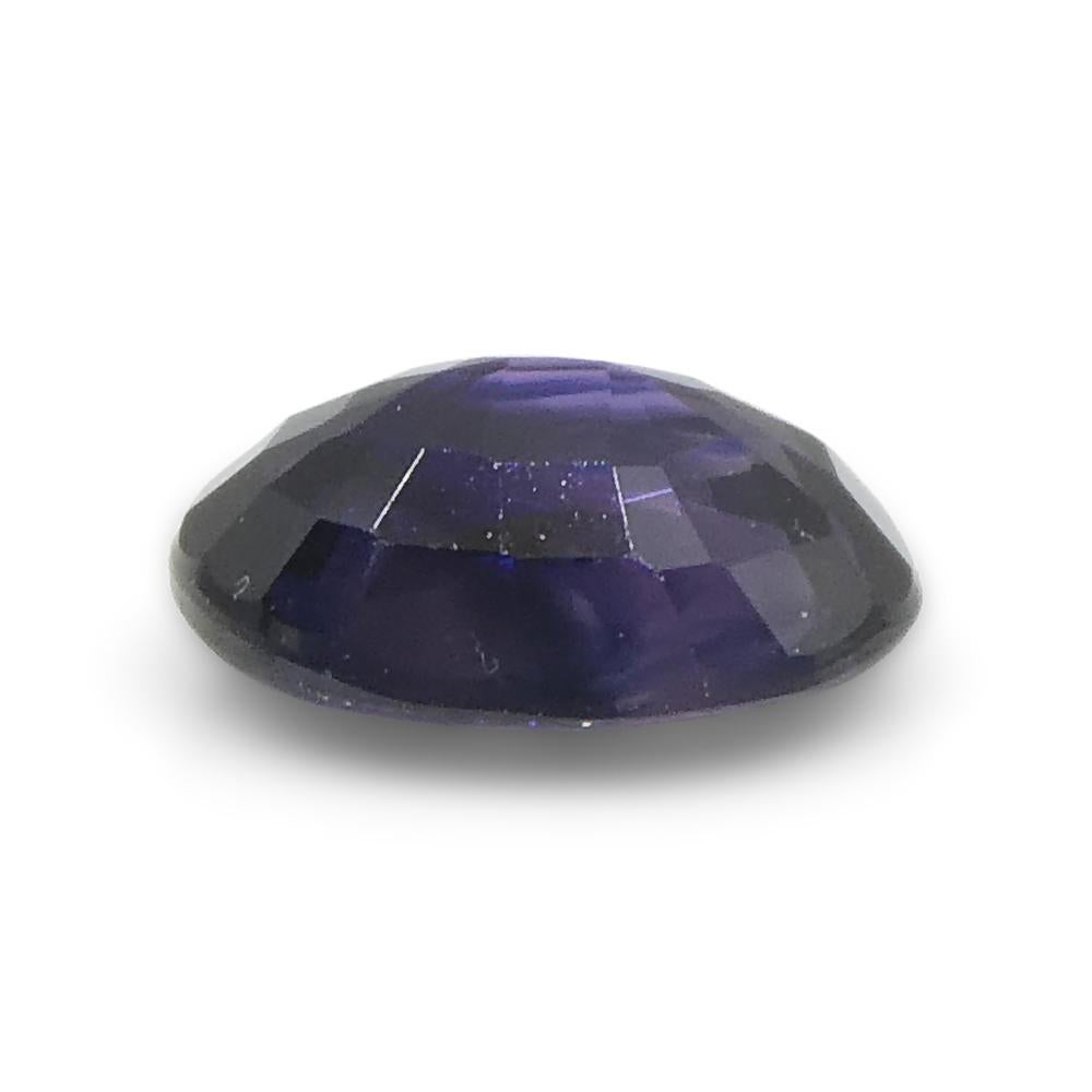 Saphir bleu ovale de 0,79 carat, non chauffé, de Madagascar en vente 7