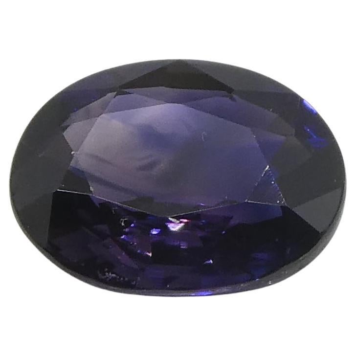 0.79ct Oval Blue Sapphire from Madagascar, Unheated For Sale