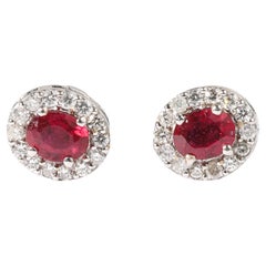 Ruby Stud Earrings
