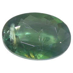 0,7 ct Alejandrita ovalada verde a púrpura grisácea certificada por la GIA India sin calentar