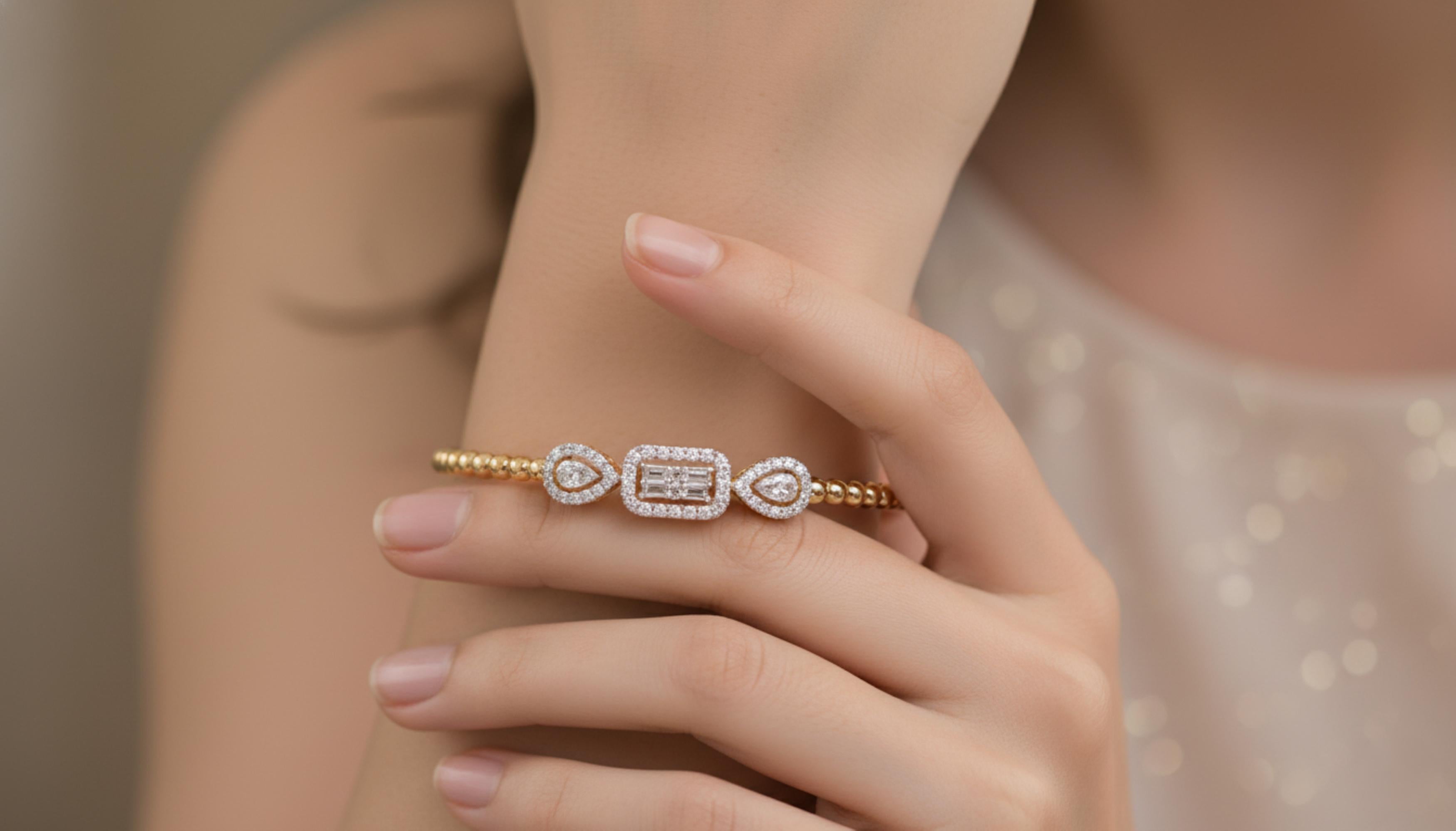 Codice articolo :- SEB-6075 (14k)
Peso lordo :- 9.35 gm
Oro giallo 14k Peso :- 9,19 gm
Peso del diamante :- 0.8 Ct. (DIAMANTE DI PUREZZA MEDIA SI1-SI2 E COLORE H-I)

taglie
.....................
Possiamo adattare la maggior parte degli articoli alle