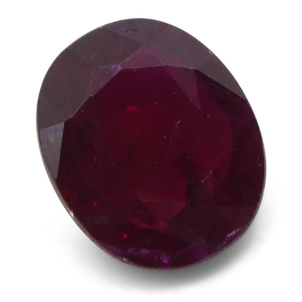 0.8 ct Oval Ruby Mozambique For Sale 1