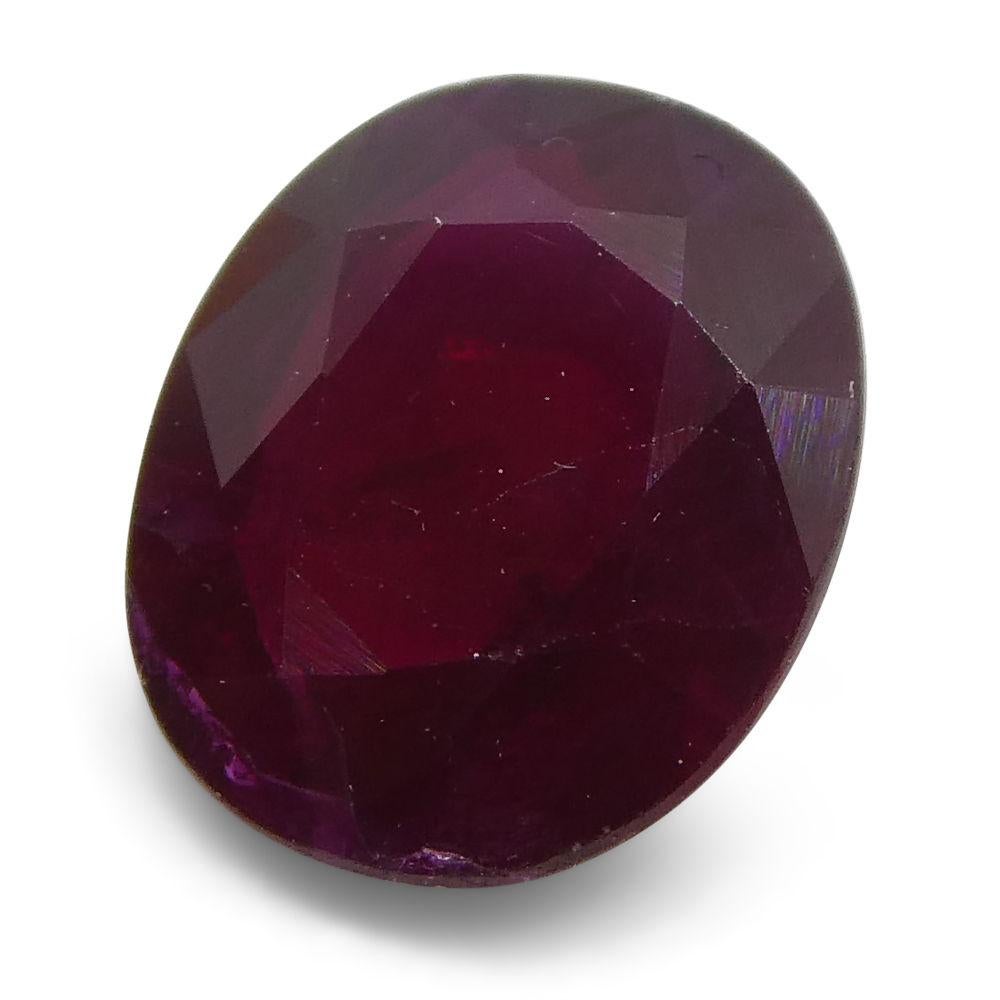 0.8 ct Oval Ruby Mozambique For Sale 2