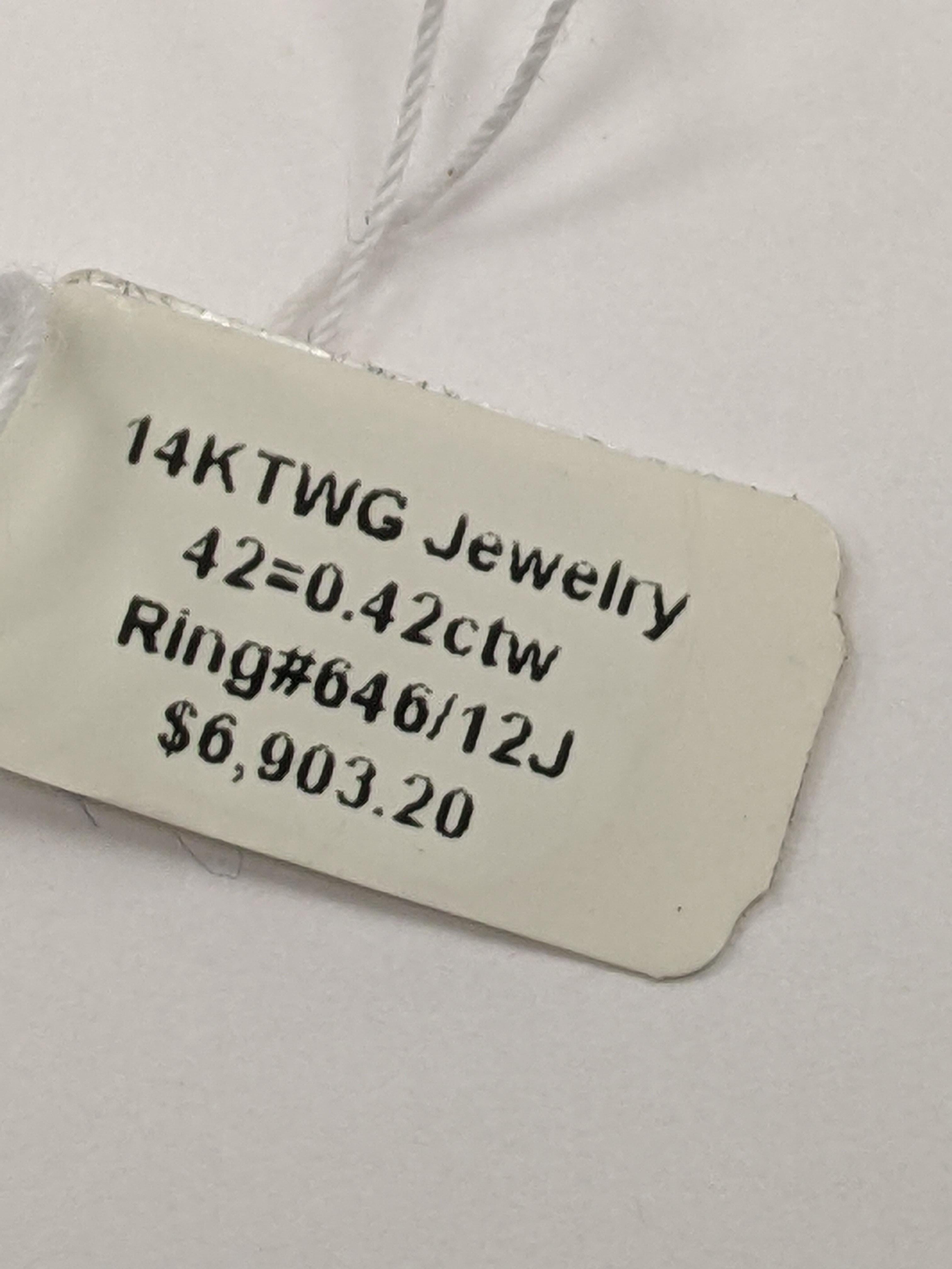 0,80 Karat Diamantring mit Kissenschliff 'AGS zertifiziert, 18KT Weißgold' im Angebot 3