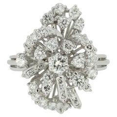 0.80 Carat Diamond Cluster Ring