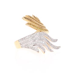 Natural Fancy Colored Diamond Yellow Gold Cocktail Ring