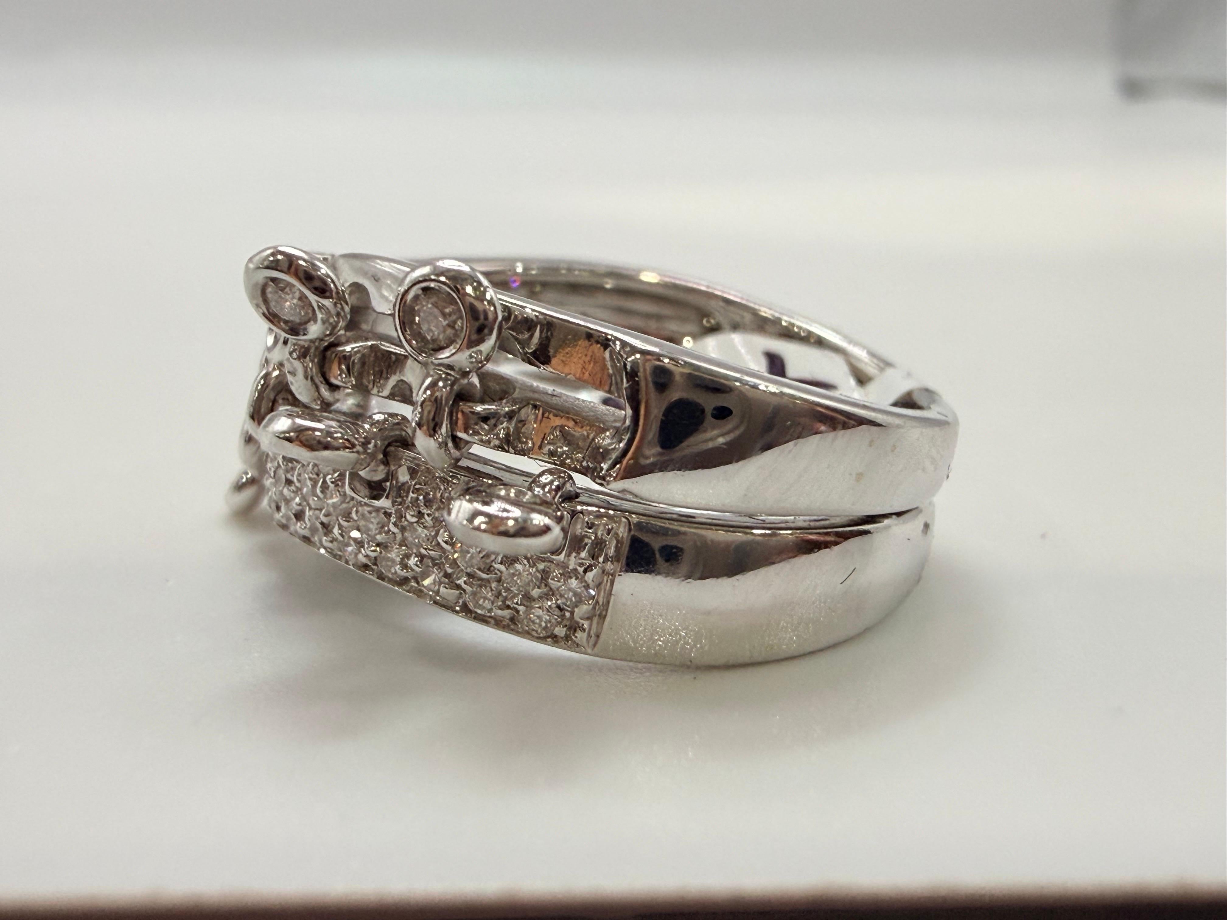 0,80 Karat Diamant CRAZY Diamantring beweglich 18KT Gold im Zustand „Neu“ im Angebot in Boca Raton, FL