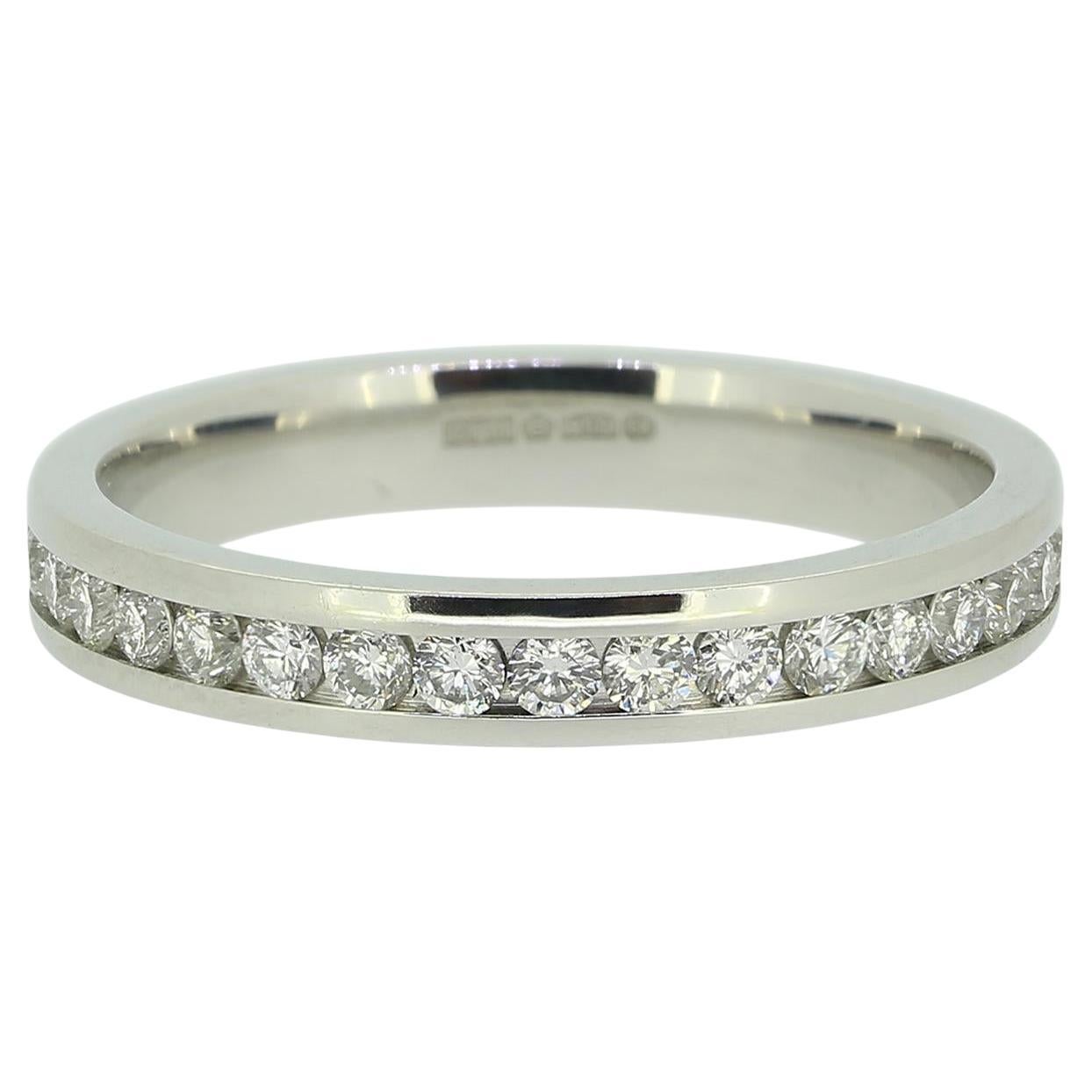 0.80 Carat Diamond Full Eternity Ring Size R (59) For Sale