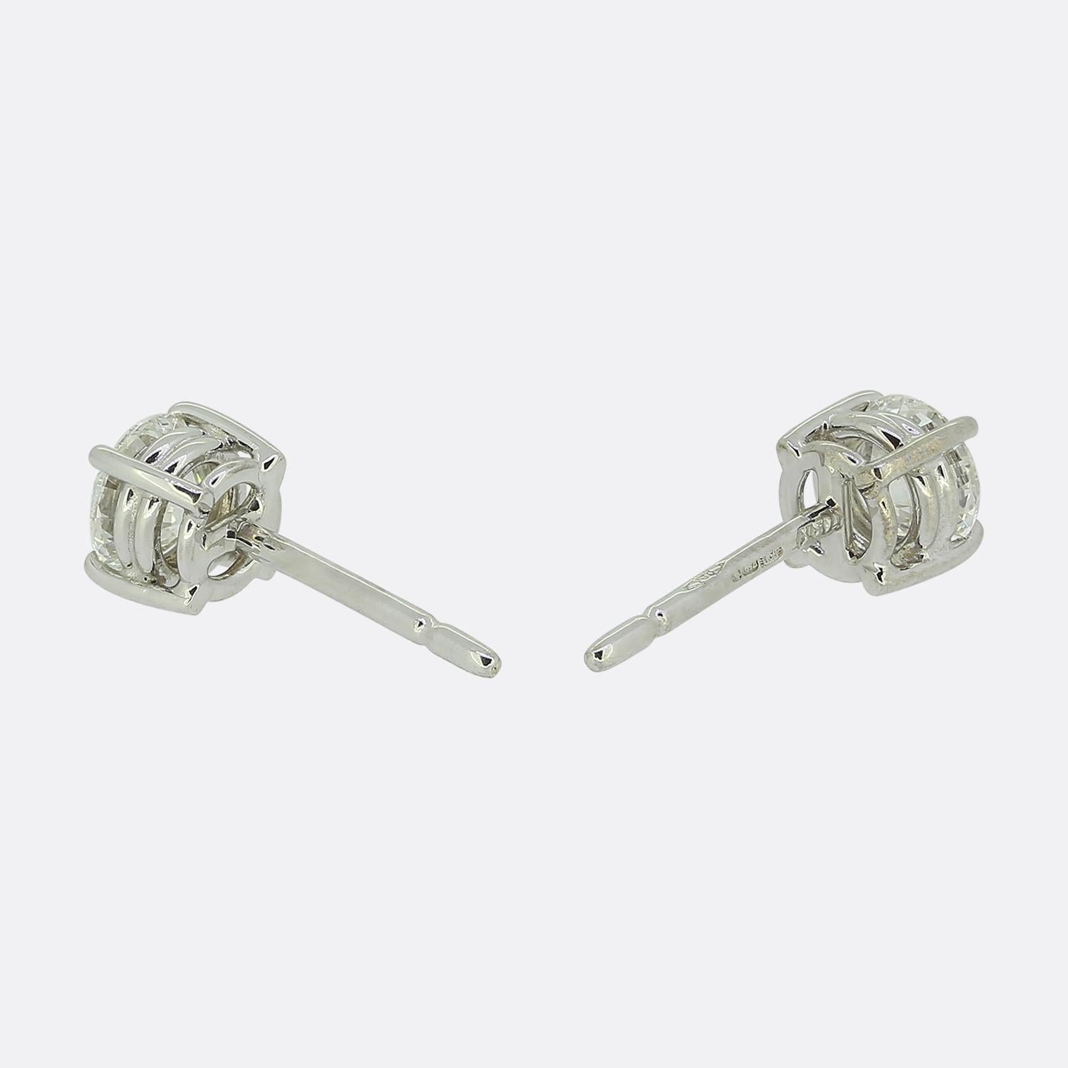 Taglio brillante Orecchini con diamanti da 0,80 carati in vendita