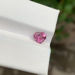 0.80 Carat Natural Loose Pink Spinel Heart Shape Gemstone
