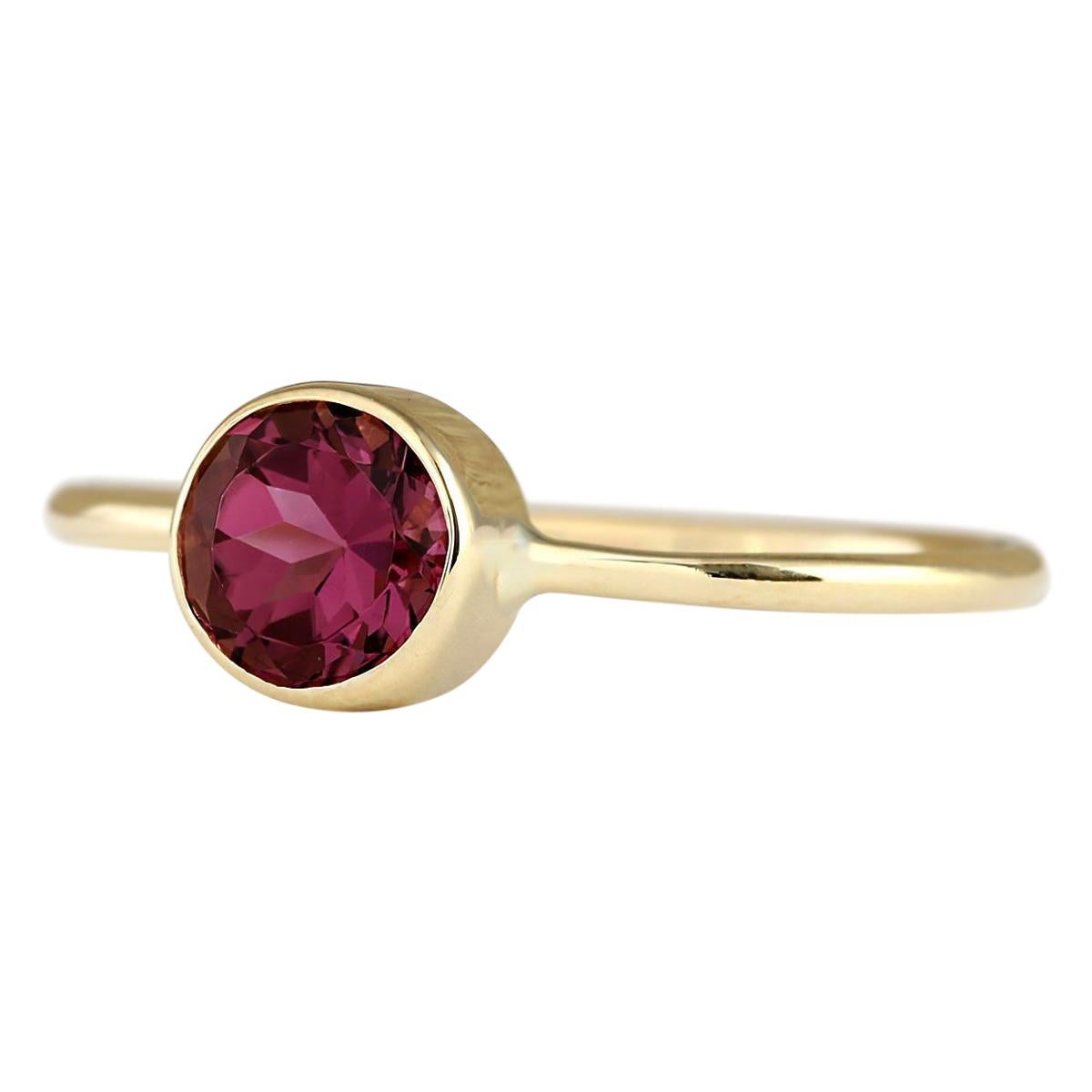 Stamped: 14K Yellow Gold
Total Ring Weight: 1.6 Grams
Total Natural Tourmaline Weight is 0.80 Carat
Color: Pink
Face Measures: 6.00x6.00 mm
Sku: [703409W]