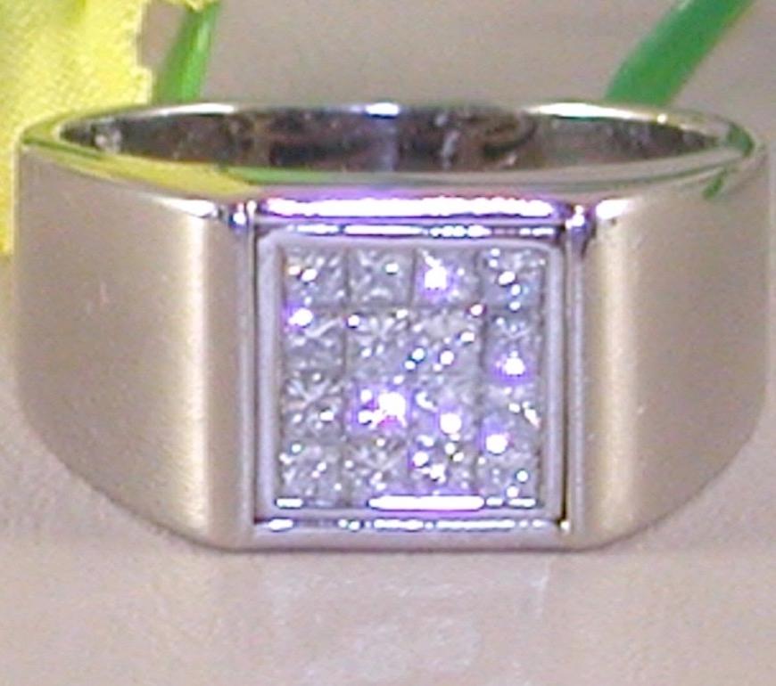 mens diamond pinky ring