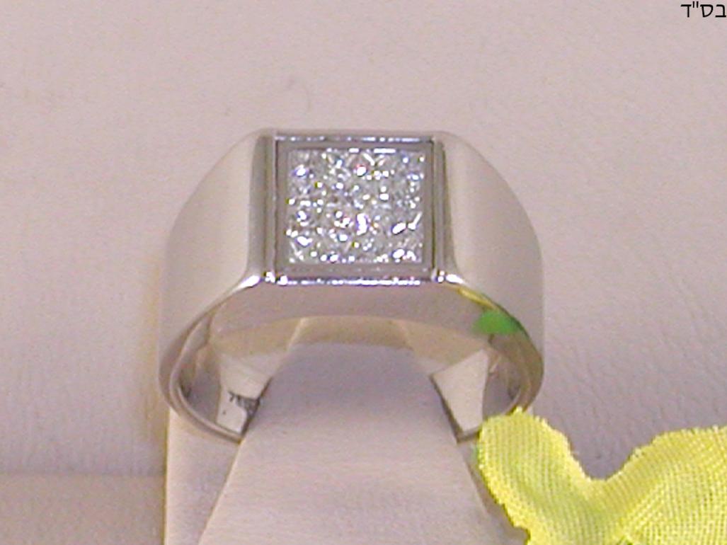 white gold mens pinky ring