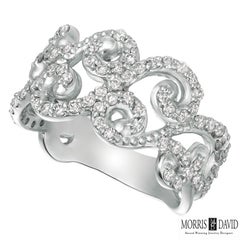 0.80 ct Natural Round Cut Diamond Ring G SI 14K White Gold